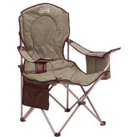 Coleman Padded Quad Chair with Side Cooler